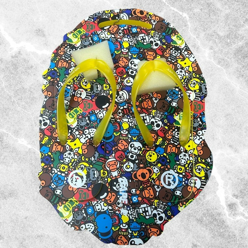 A Bathing Ape ABC Camo Flip Flops