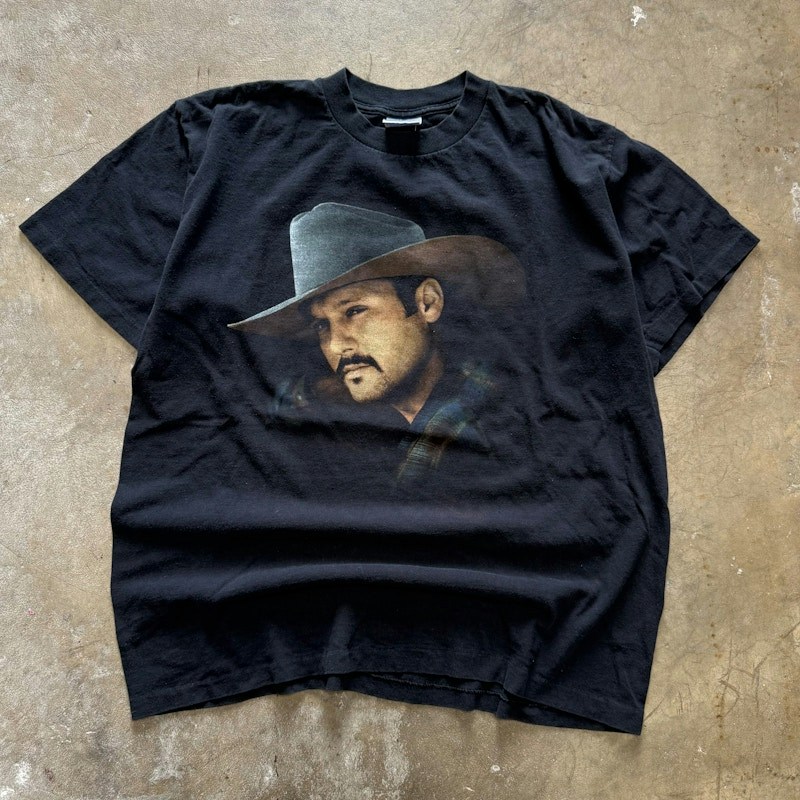 Vintage Tim McGraw I Like It, I Love It Band  T-Shirt Black