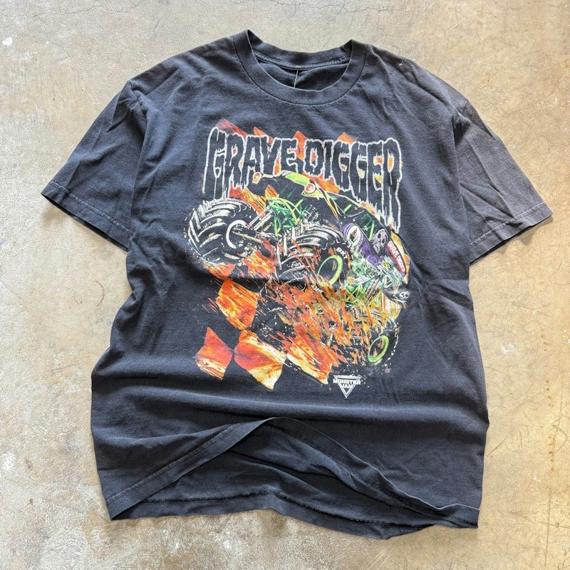 Vintage Monster Jam Grave Digger T-Shirt Black