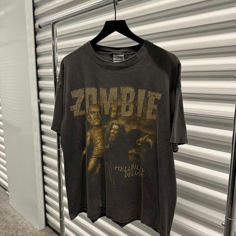 90s Rob Zombie Hellbilly Deluxe cropped band shirt
