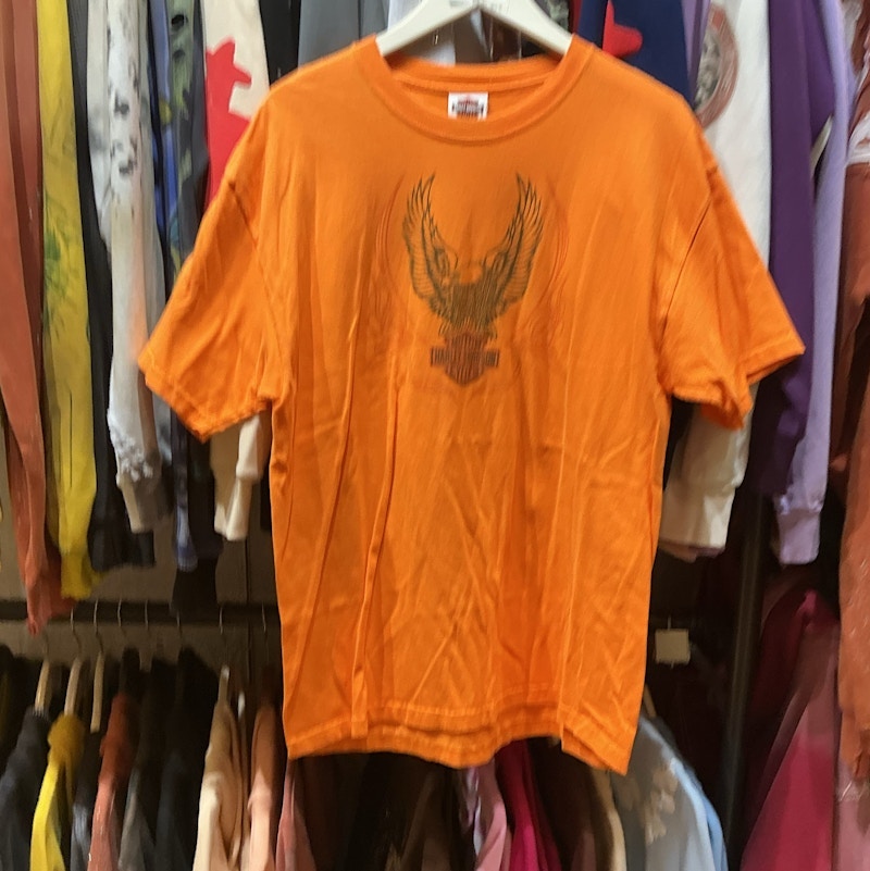 Harley-Davidson Logo Eagle Graphic T-Shirt Orange