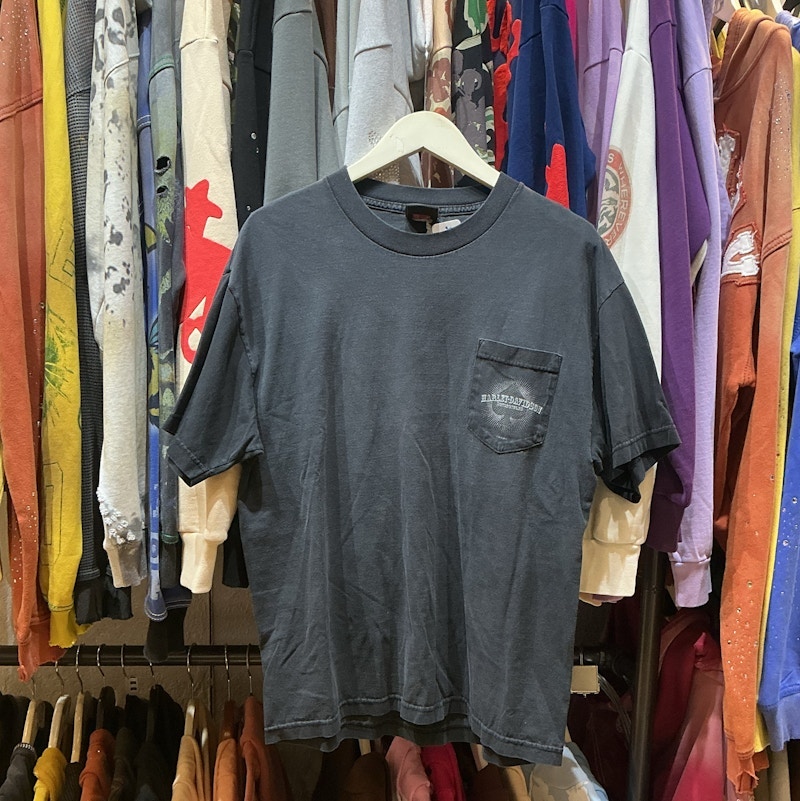 Harley-Davidson Pocket T-Shirt Black Grey