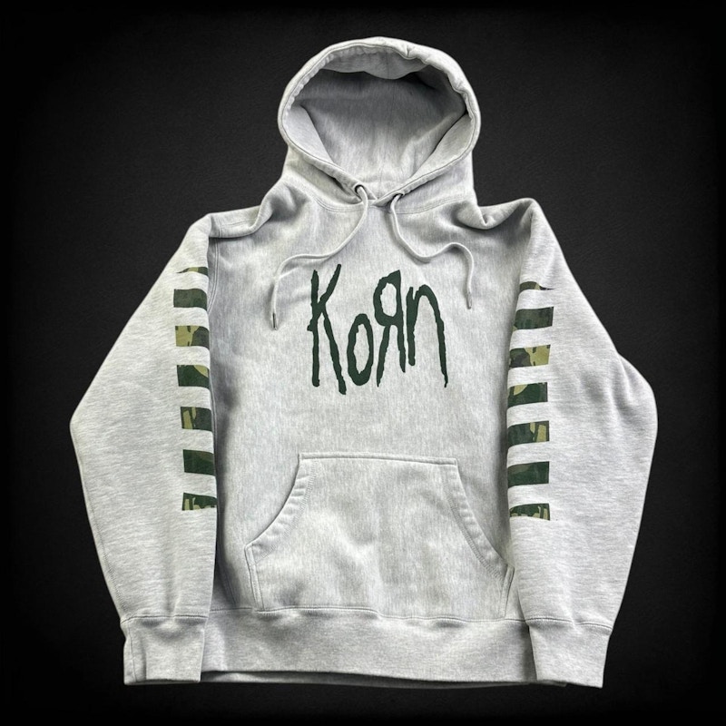 Vintage Korn Logo Hoodie Grey