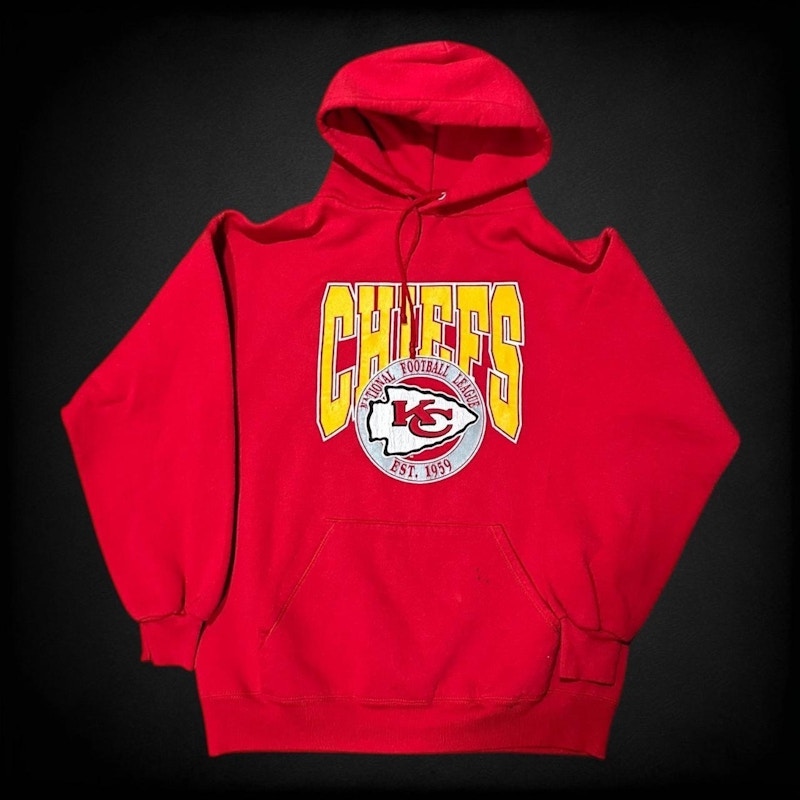 Vintage Kansas City Chiefs Hoodie Red