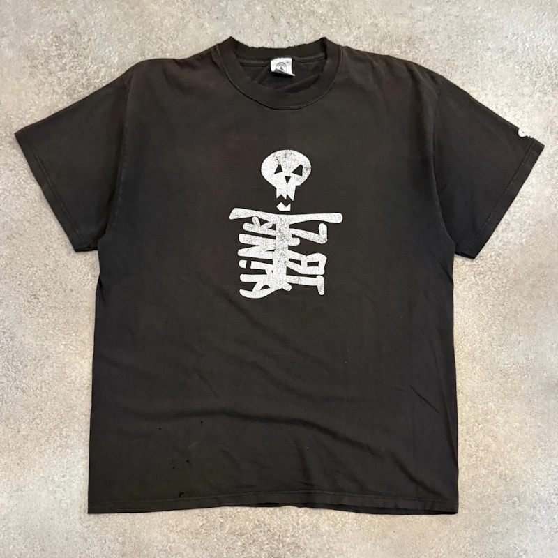 Vintage 90s Blink-182 Skull T-Shirt Black