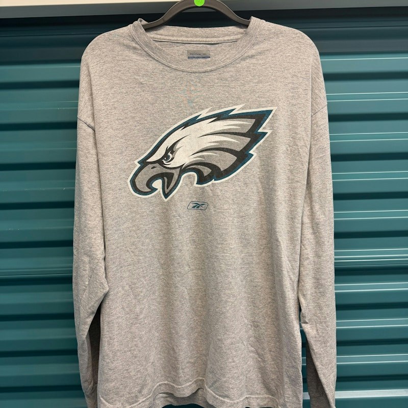 Reebok Philadelphia Eagles Long Sleeve T-Shirt Gray