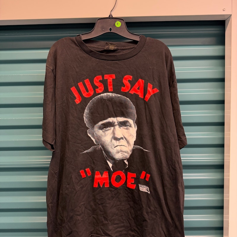 Changes The Three Stooges Just Say Moe T-Shirt Black