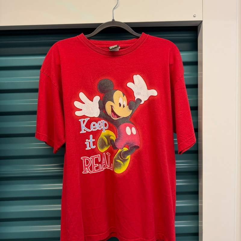 Mickey Unlimited Mickey Mouse Keep It Real T-Shirt Red