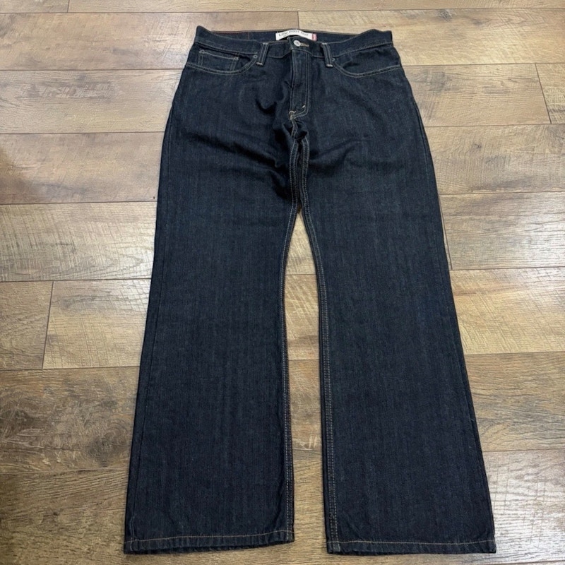 Levi’s 527 Low Boot Cut Jeans Dark Wash Denim Navy Blue