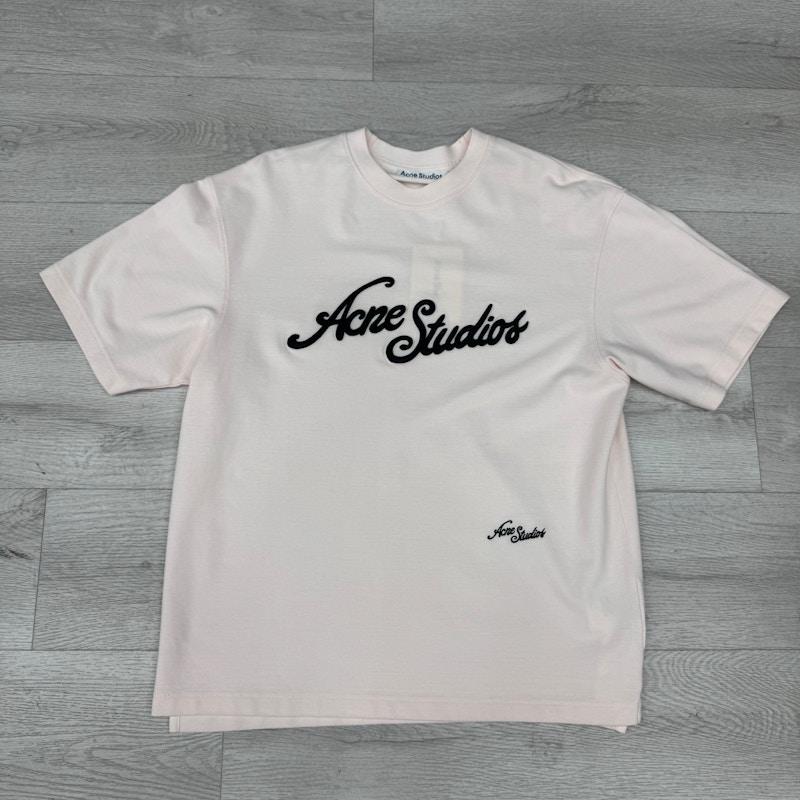 Acne Studios Logo Baby Pink Tee