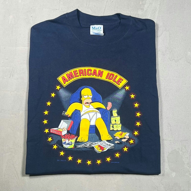 2003 The Simpsons American Idle T-Shirt Navy