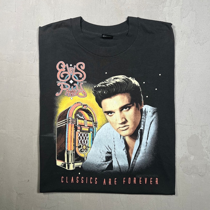 Vintage 1992 Elvis Presley Classics Are Forever Graphic T-Shirt Black