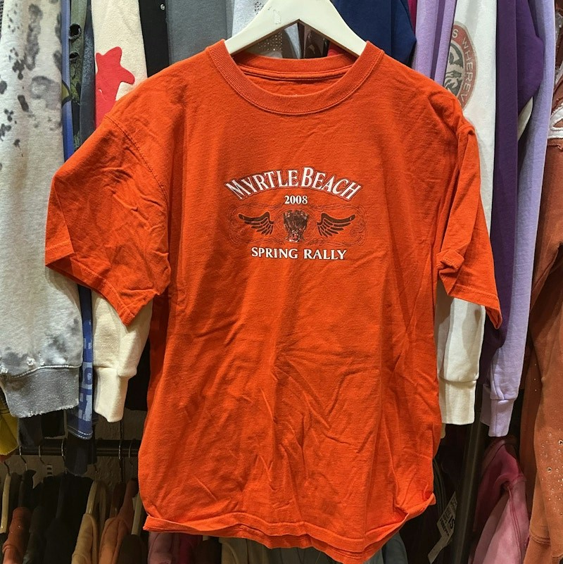 Fruit of the Loom Myrtle Beach 2008 Spring Rally T-Shirt Orange