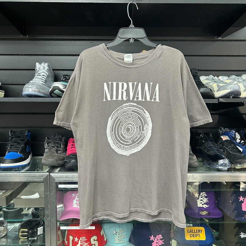 Nirvana Dante's Inferno Graphic T-Shirt Gray