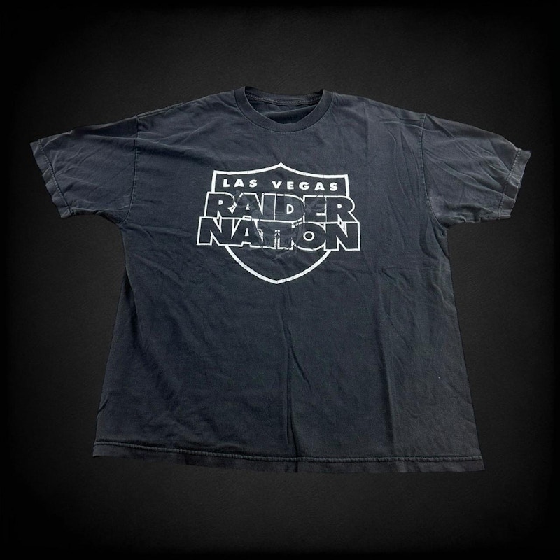 Vintage Las Vegas Raiders Hometown Collection Raider Nation T-Shirt Black