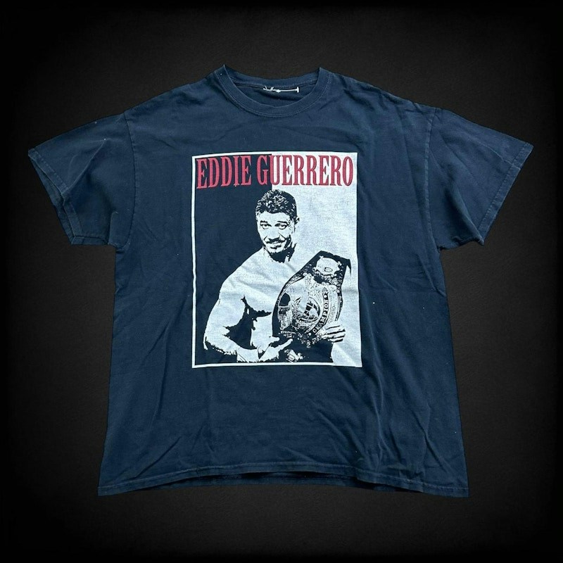 Vintage WWE Eddie Guerrero Champion T-Shirt Black