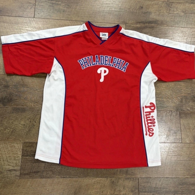 Lee Sport Philadelphia Phillies Warm Up Jersey Red