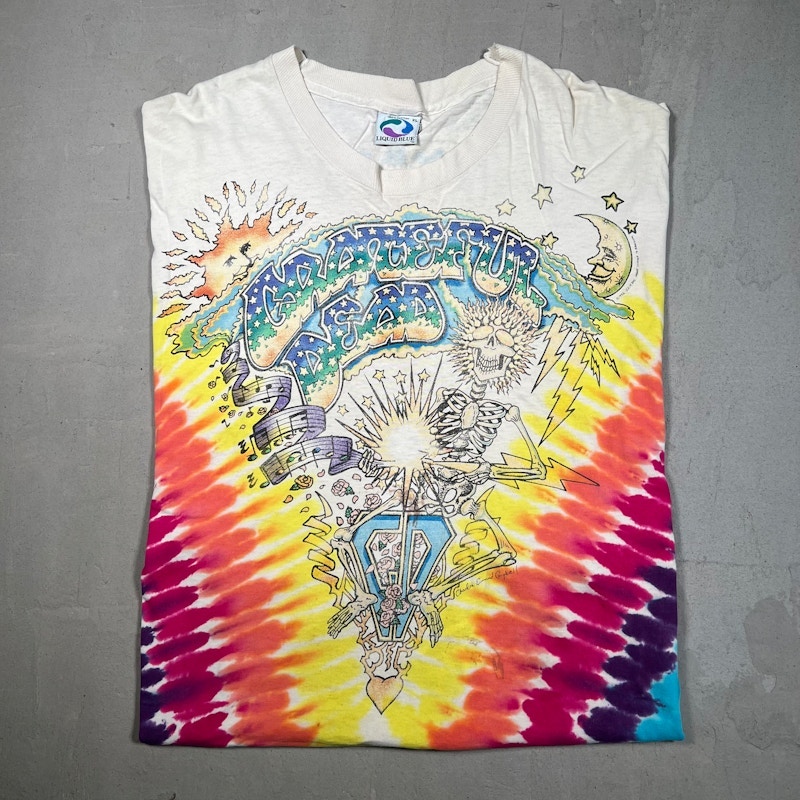 Vintage 1992 Liquid Blue Grateful Dead Summer Tour 1992 Tie-Dye T-Shirt