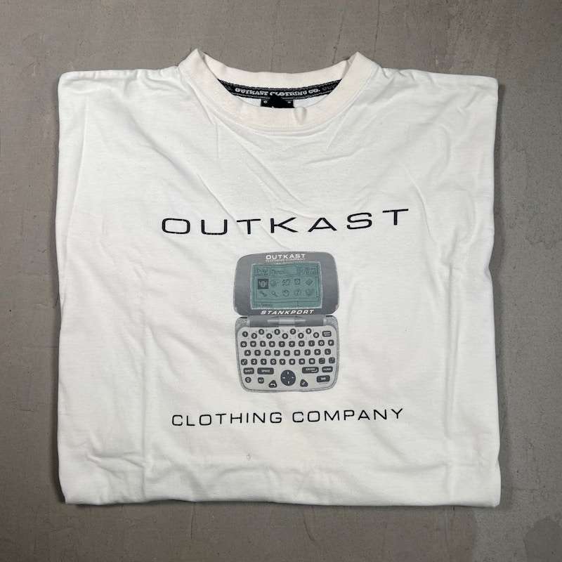Vintage 1990’s Outkast Clothing Co. Stankport Long Sleeve T-Shirt White