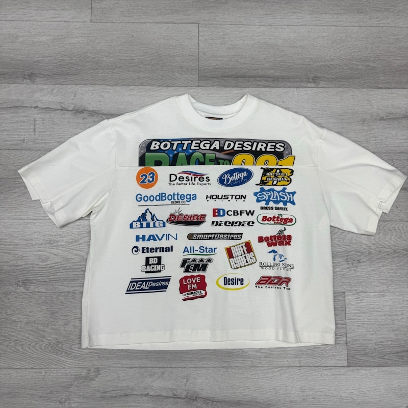 Bottega Desires Race to 321 T-Shirt White