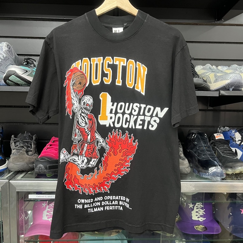 Warren Lotas Houston Rockets Tilman Fertitta T-Shirt Black