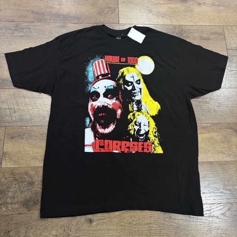 Vintage 2002 House of 1000 Corpses Rob Zombie Tee Black Horror Movie OG
