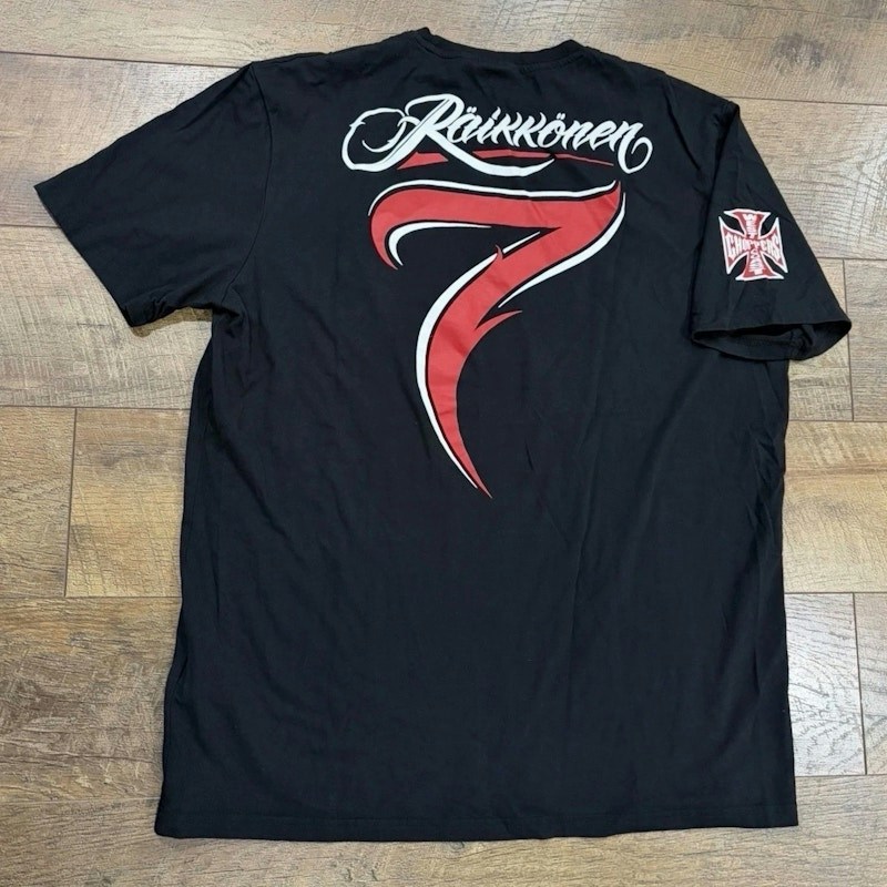 West Coast Choppers Kimi Raikkonen Racing Tee Black F1 World Champion