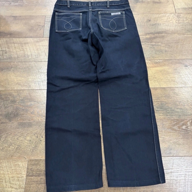 Vintage 80s Calvin Klein Jeans Straight Fit Navy Blue Denim