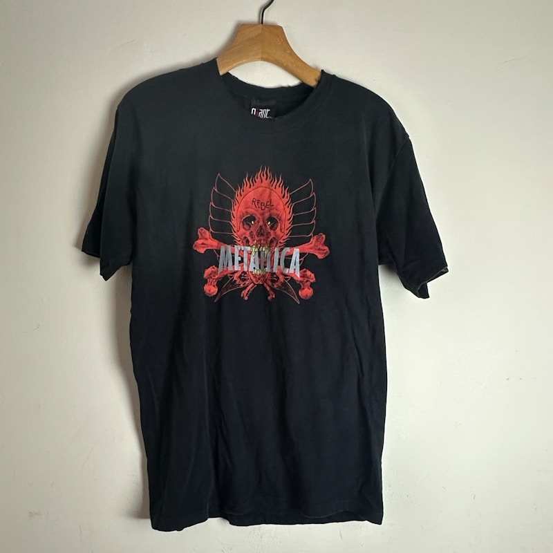 Metallica Rebel Skull T-Shirt Black Pushead