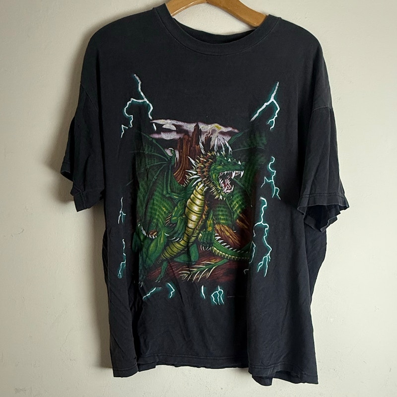 USA Thunder Dragon T-Shirt Black