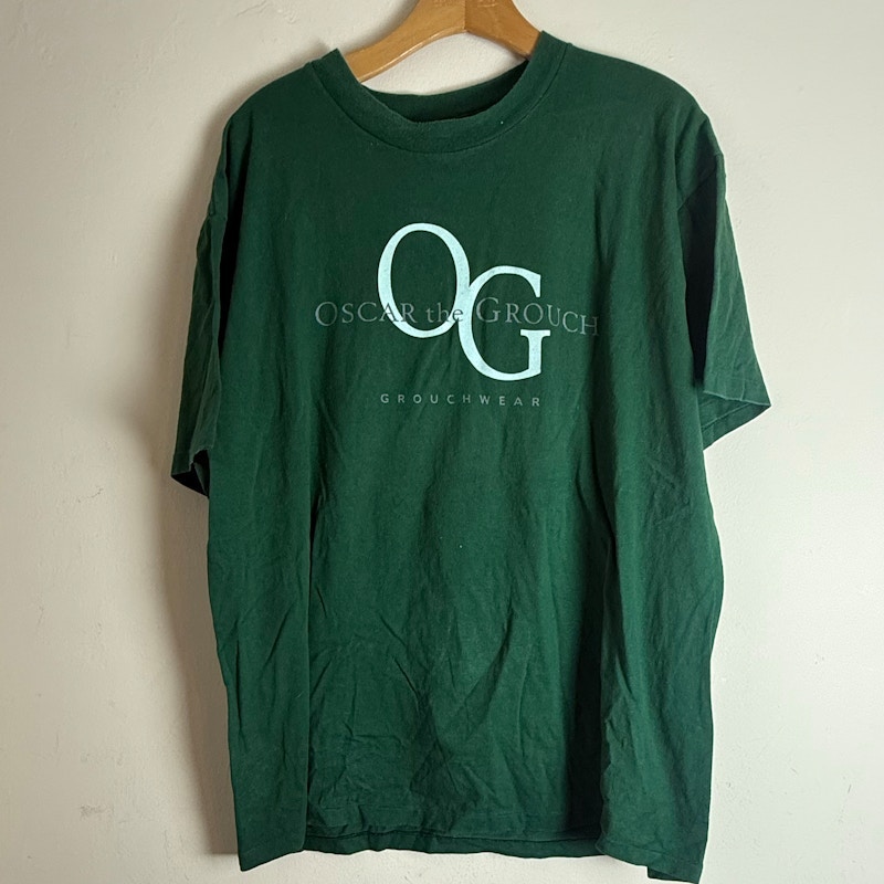 Changes Sesame Street Oscar the Grouch Grouchwear T-Shirt Green