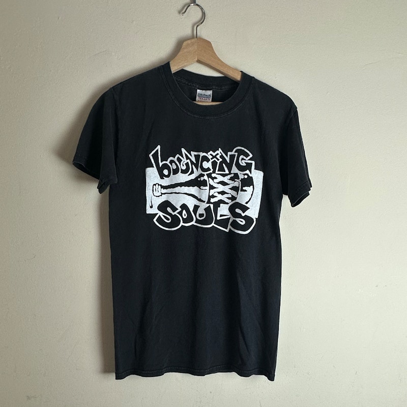 The Bouncing Souls Moonshine Bottle Broken Heart T-Shirt Black
