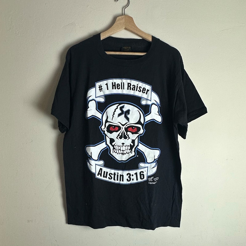 WWF Stone Cold Steve Austin 1998 Hell Raiser T-Shirt Black
