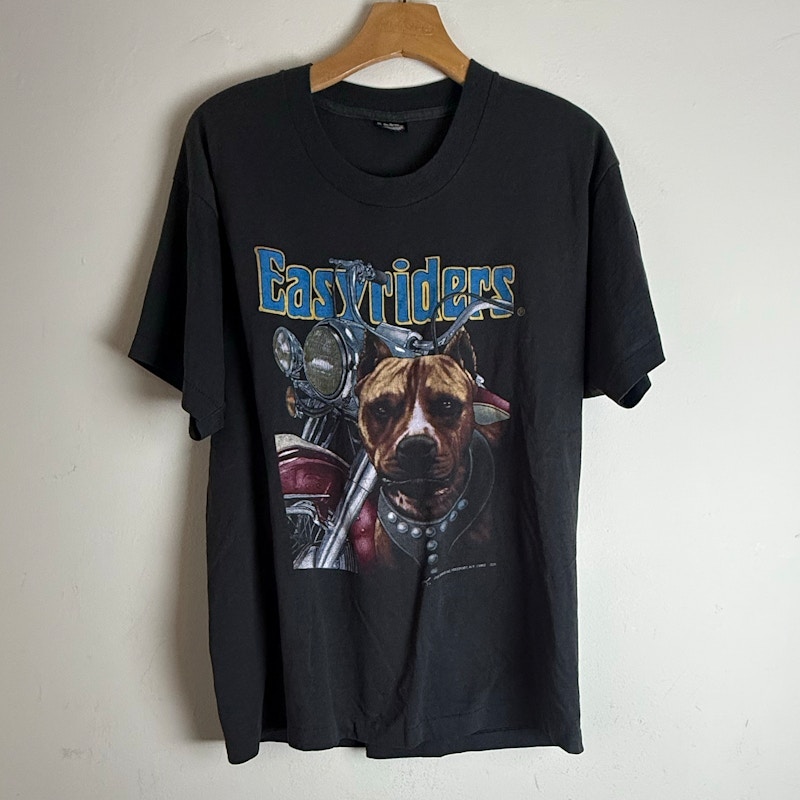 Easyriders Motorcycle Dog T-Shirt Black