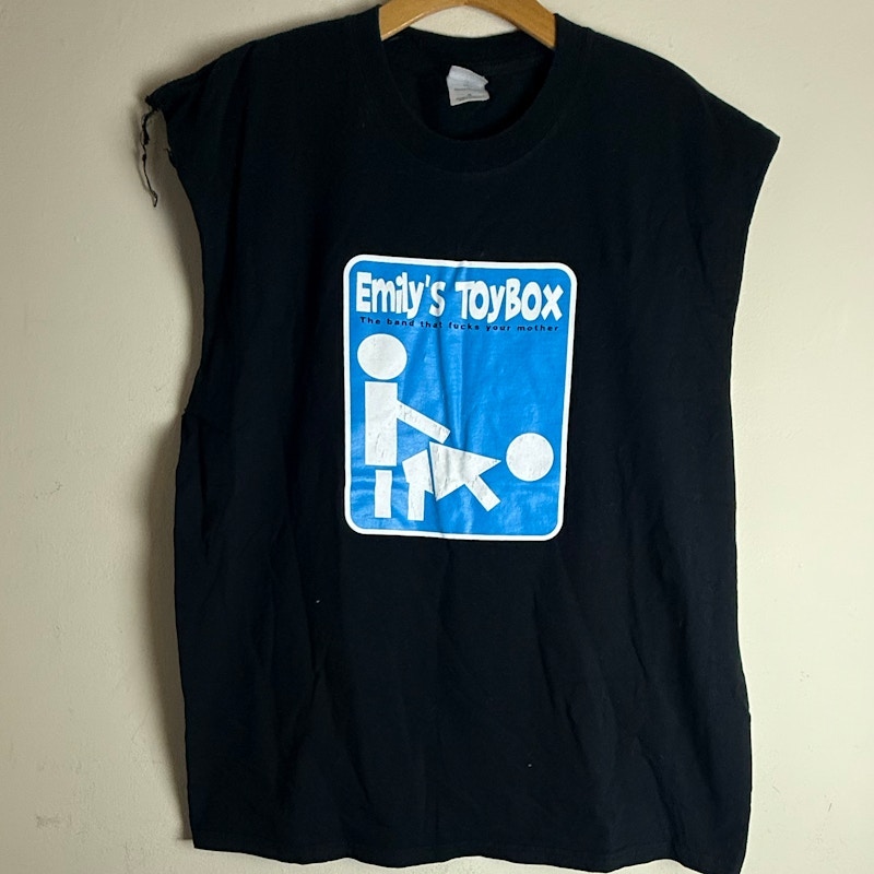 Emily's Toybox Band T-Shirt Black Cut Off Sleeves