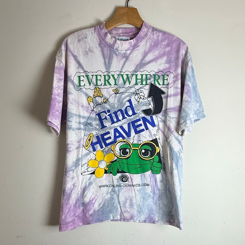 Online Ceramics Everywhere Find Heaven T-Shirt Tie Dye