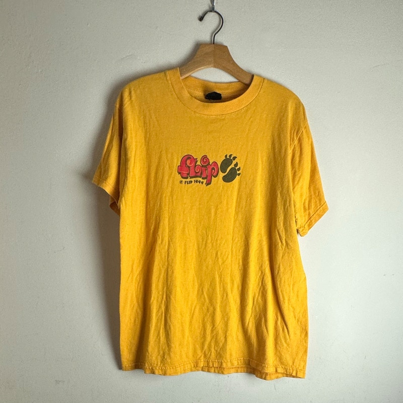 Flip Skateboards Logo T-Shirt Yellow