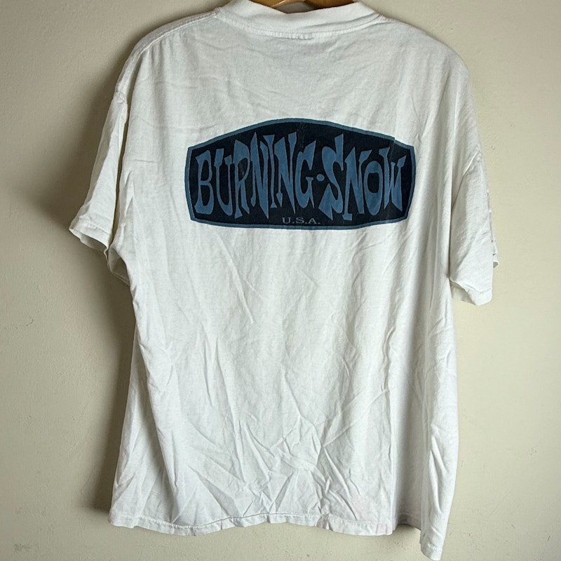 Burning Snow Logo T-Shirt White