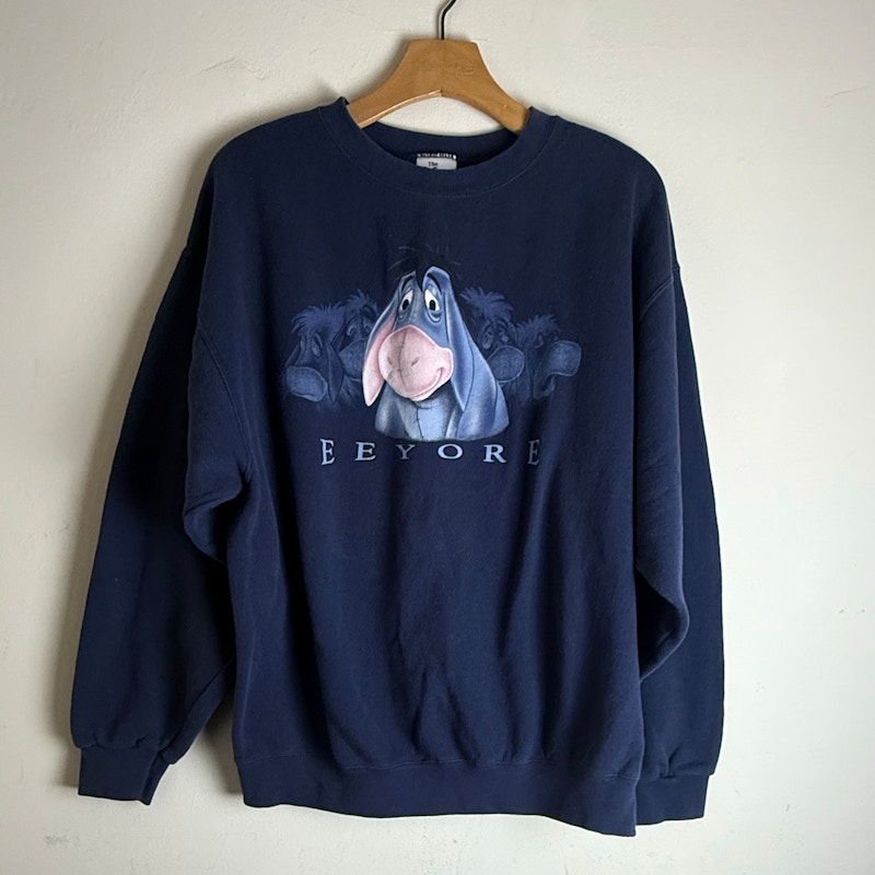 The Disney Store Eeyore Graphic Sweatshirt Navy