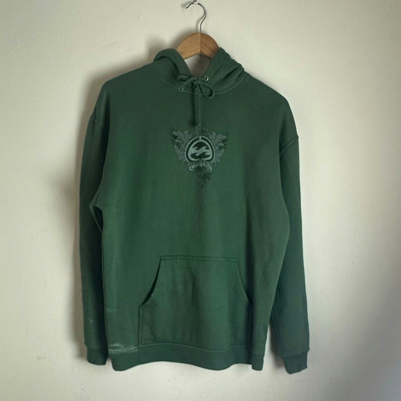 Billabong Royal Crest Logo Graphic Hoodie Green