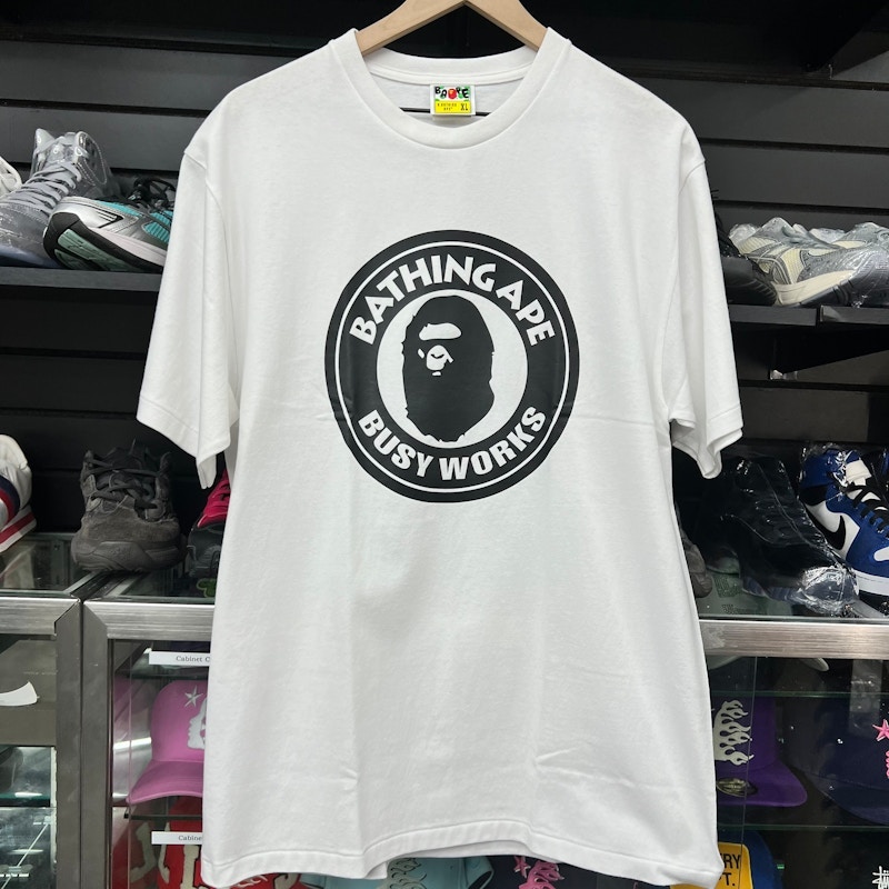 A Bathing Ape Busy Works T-Shirt White/Black