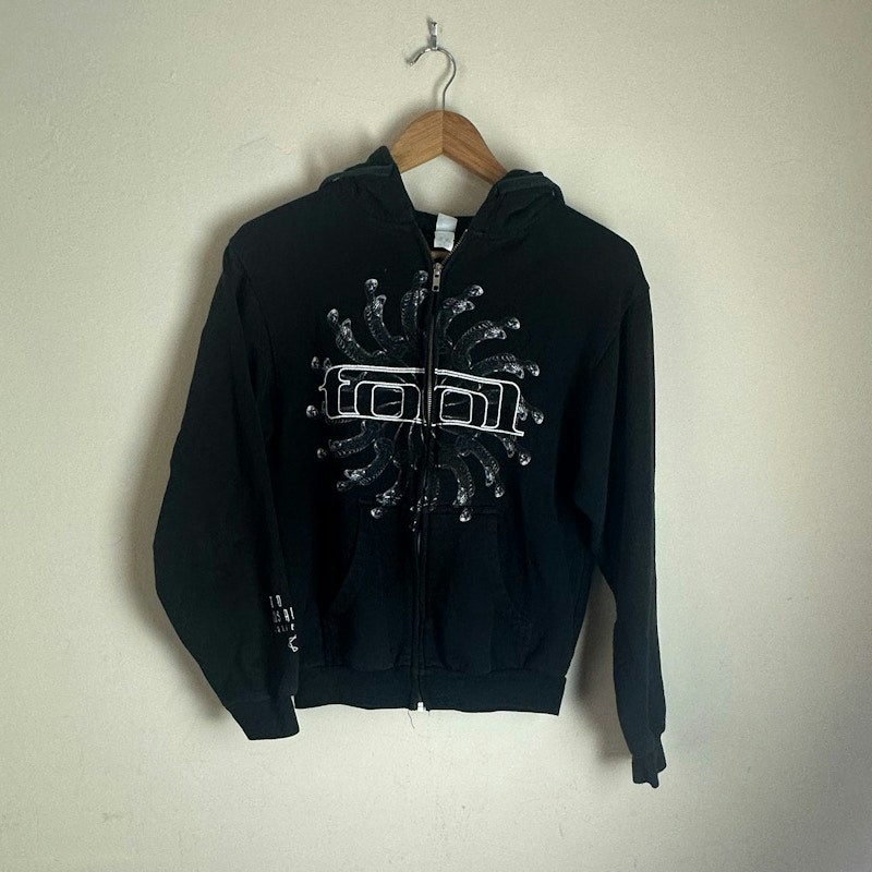 Tool Los Angeles Tour Logo Zip-Up Hoodie Black