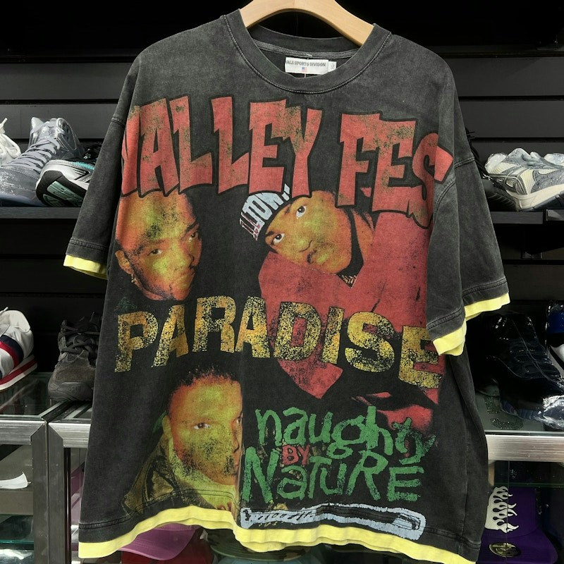 Vale Valley Fest Paradise Naughty by Nature T-Shirt Black