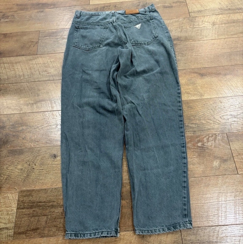 Vintage 90s Guess Jeans Sage Green Denim Straight Fit