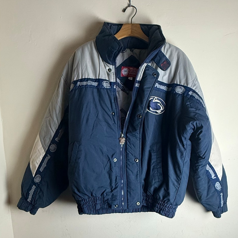 Penn State Nittany Lions Puffer Jacket Navy Blue White