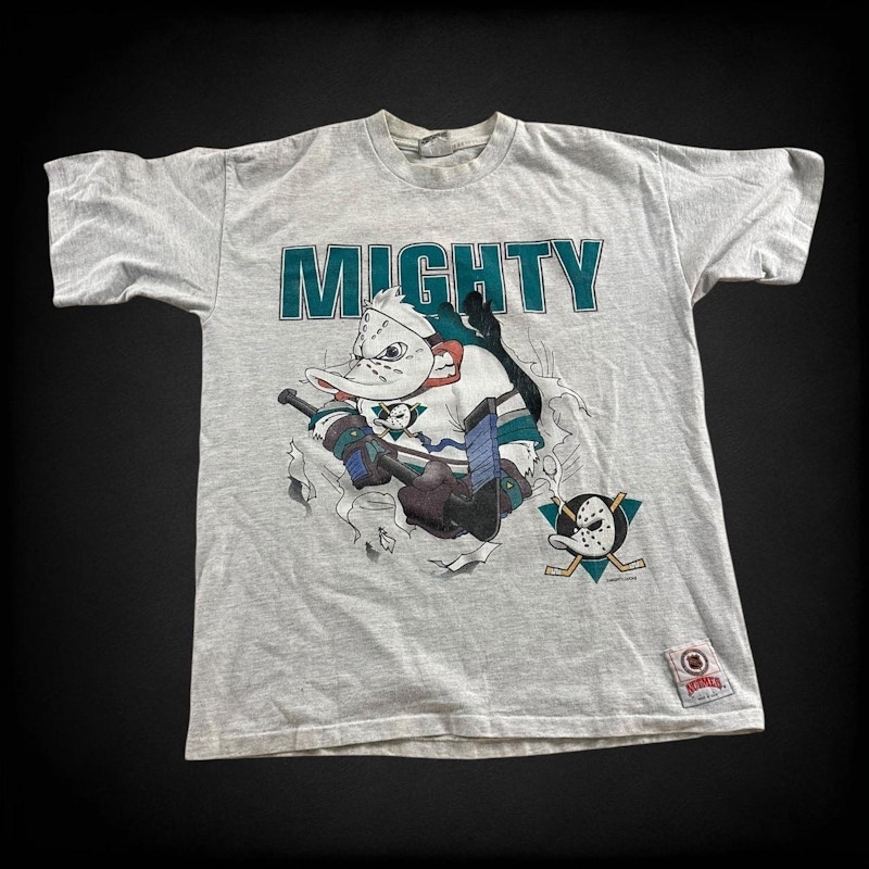 Vintage Nutmeg Mighty Ducks T-Shirt Gray