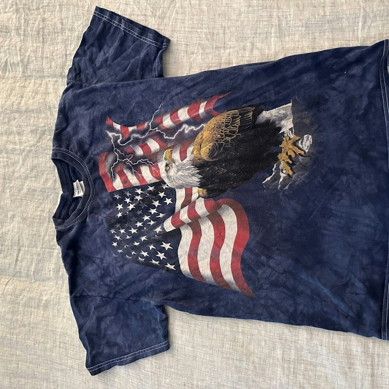 American Flag Eagle Vintage Tee