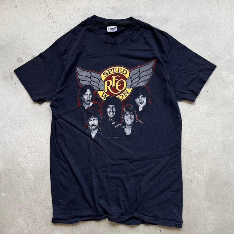 Vintage REO Speedwagon 1983 Tour T-Shirt Black