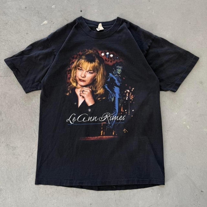 T-America LeAnn Rimes Graphic T-Shirt Black