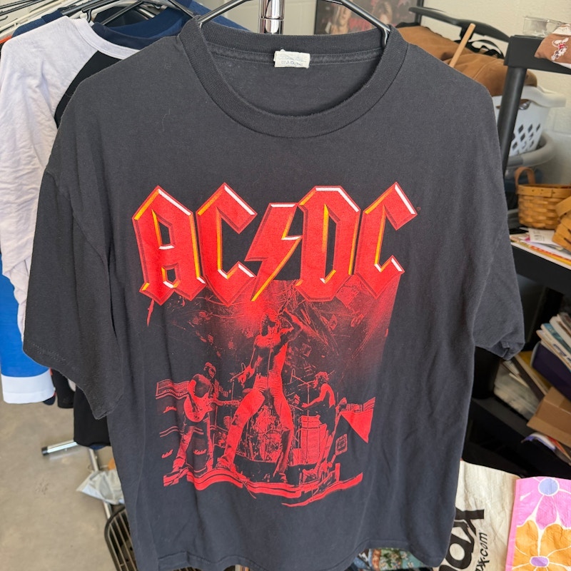 Y2K AC/DC Concert Graphic T-Shirt